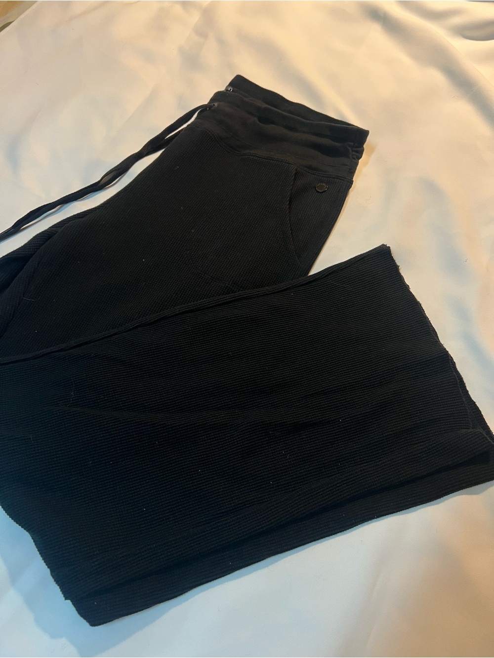 Calvin Klein Black Ribbed Kids Jogger Pants